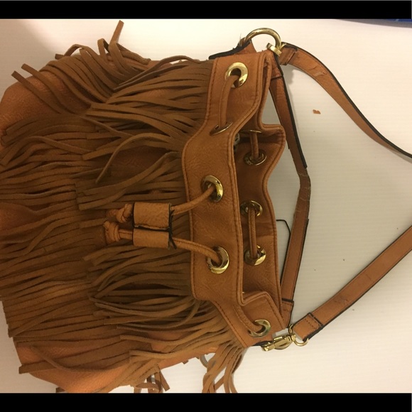 Brown purse w/ Fringe - Picture 5 of 5